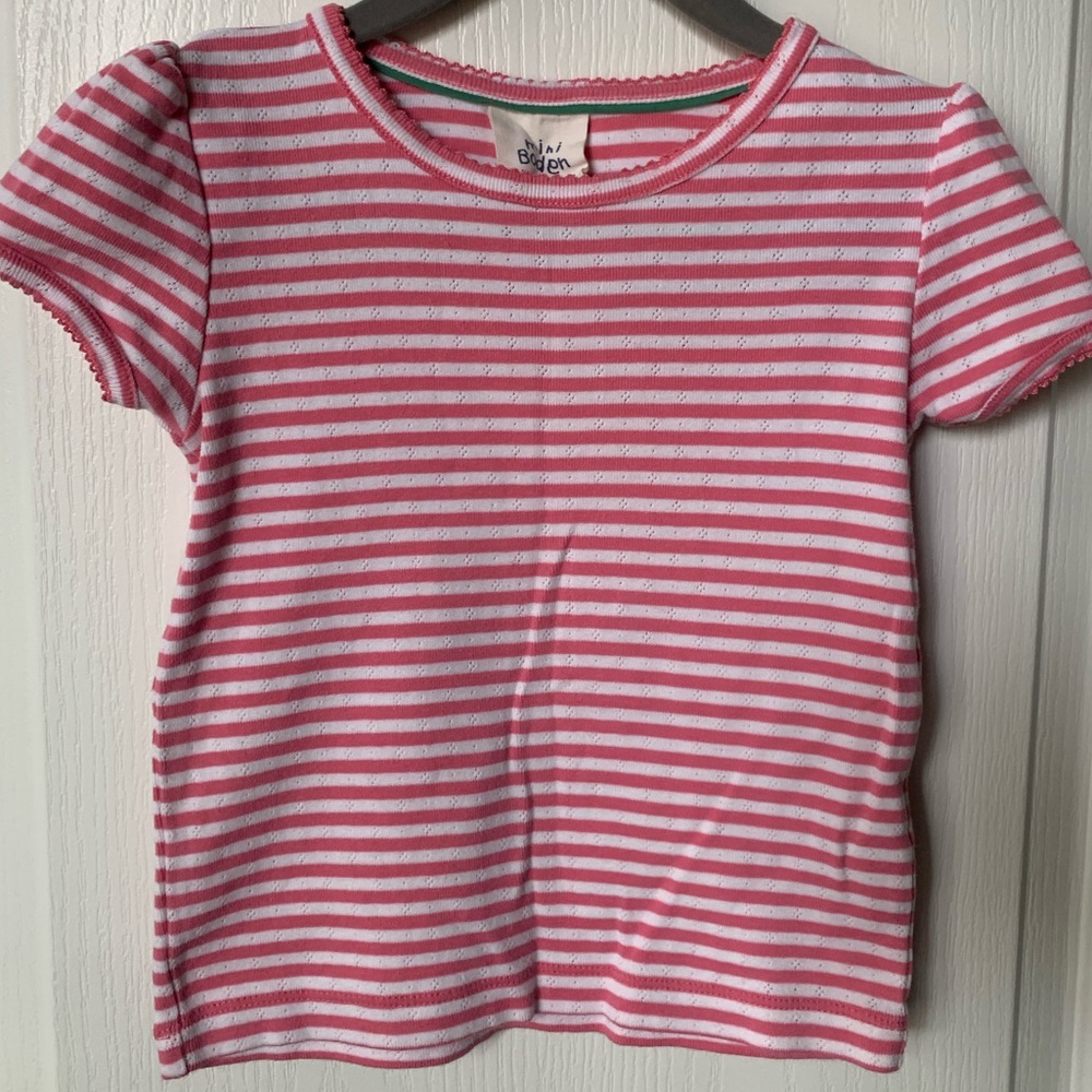 Mini Boden girls striped knit top